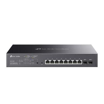 Omada 10-портовый гигабитный смарт-коммутатор с 8-портовым PoE+, TP-Link, SG2210MP, 8× RJ45, 2× SFP, 150 Вт PoE бюджет (SG2210MP)