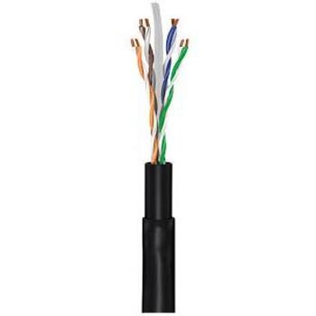 Goobay сетевой кабель 55434, 20 м, Cat.6, U/UTP, AWG 24/1, RJ-45, черный, уличный, УФ-стойкий, водостойкий, защита от перегибов (55434)