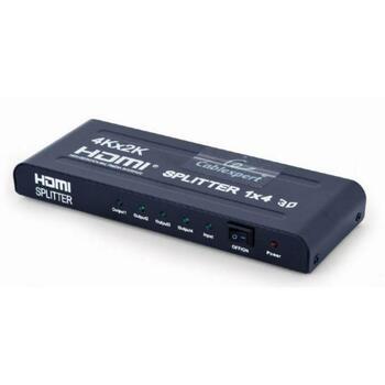 Gembird HDMI сплиттер DSP-4PH4-02 4 порта, 225 МГц, 0.28 кг (DSP-4PH4-02)
