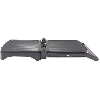 Beper P101TOS502, электрический настольный гриль, 1800 Вт, 28x25 см, 180°, термостат, антипригарное покрытие (P101TOS502)