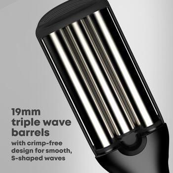 Revamp Утюг для завивки WV-1750-EU, 19mm, 80-230°C, керамическое покрытие, автоматическое отключение, вращающийся шнур (WV-1750-EU)
