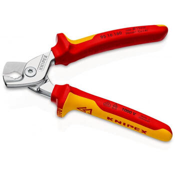Kabeļu knaibles StepCut 160mm VDE 1000V 9516160 KNIPEX (95 16 160)