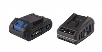 Scheppach SBSK2.0 starta komplekts 7909201720, 20V, 2Ah, 2,4A lādētājs, 45min, LED indikators (7909201720)