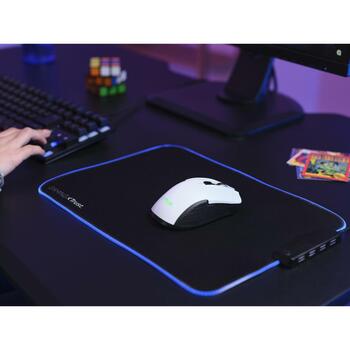 Trust USB оптическая мышь GXT 923 YBAR 24889, 7200 DPI, 6 кнопок, беспроводная, RGB подсветка, аккумулятор (24889)