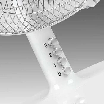 Galda ventilators mājai birojam un virtuvei 40W Ø30cm 3 režīmi metāls plastmasa Vento 12 384680 Eurom (384680)