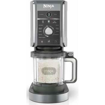 Ninja мороженица NC502EU, 800 Вт, 0.706 л, 10 программ, шербет, мороженое, йогурт, фраппе, гранита (NC502EU)