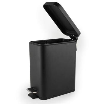 Beldray Мусорное ведро с педалью LA041173BLKPEU7, 5л, черный, 1 отсек, железо, крышка, педаль (LA041173BLKPEU7)