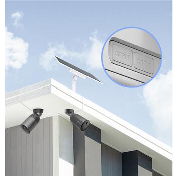 Ezviz PBC12 CS-PBC12-R100-10AH, 12W солнечная панель, 37Wh, 6V, 2A, 4m, IP65, белый (CS-PBC12-R100-10AH)