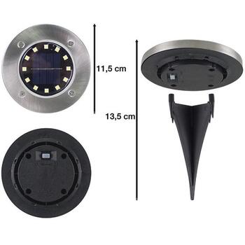 Beper Солнечные дорожные маркеры P207ILO020, 2x115mm, IP44, черный и серебристый цвет, интегрированный датчик дневного света (P207ILO020)