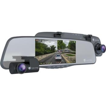 Navitel Умное зеркало заднего вида с DVR MR255NV, 5.5'', 960x480, 45+ стран, G-датчик, микрофон, USB-C, microSD (MR255NV)