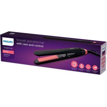 Выпрямитель для волос Philips BHS376/00, черный, размер пластины 28X100mm, длина шнура 1.8m, керамические пластины (BHS376/00)