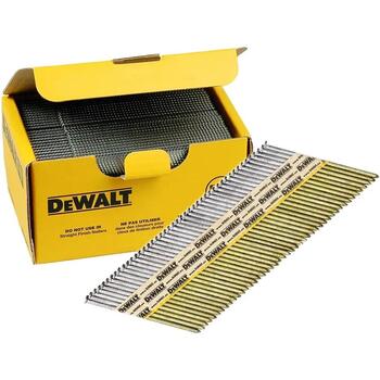 Dewalt Гвозди 63mm x 2.8mm 34° Ring Shank Galv 1200 Pk, Горячее цинкование, Угловой картридж, Совместим с DCN692 (DNPT28R63HDZ)