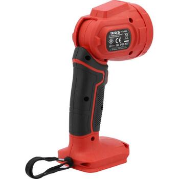 Yato lukturis YT-829690, 18V, 300lm, 3W, COB LED, Li-Ion, IP20, IK07, 6000-6500K, CRI≥80, 120°, 90° galva, korpuss (YT-829690)