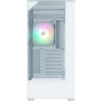 Zalman P40 PRISM WHITE корпус, Midi Tower, 1x120mm ARGB вентилятор, 3x2.5