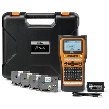 Brother PT-E560BTSP Pro, термальный, принтер этикеток, PTE560BTSPQL1, 14 шрифтов, Bluetooth 5.0, 30 мм/с (PTE560BTSPQL1)