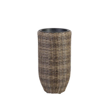 Puķu pods WICKER D28xH59cm, tumši brūns 35133 Allit (35133)