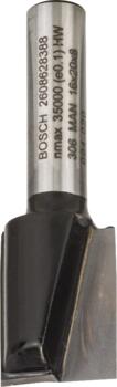 Pirkstfrēze frēze HM B=16mm, l=20 mm,kāts 8mm, Rokas frēzēm, malu frēzēm GROPJU FRĒZE STANDARD FOR WOOD, 2608628388, BOSCH (2608628388)