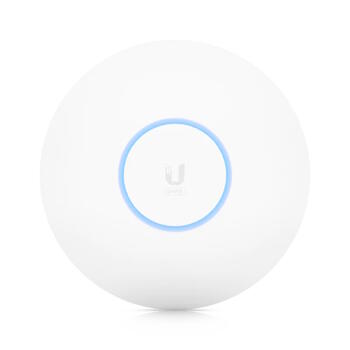 Wi Fi 6 piekļuves punkts 802.11ax 6 telpiskās plūsmas līdz ~5.3 Gb s 140 m² pārklājums 350+ ierīces PoE GbE U6-PRO Balts Ubiquiti (U6-PRO)