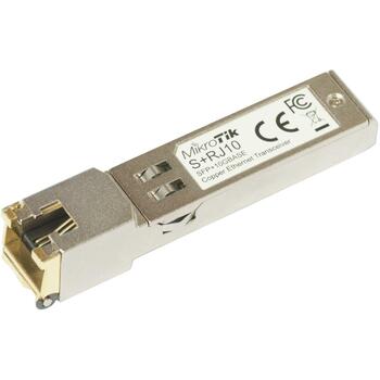 Mikrotik Net Transceiver Module S+RJ10 10000 Mbit/s, SFP+, 1 RJ-45 порт, 200 м, Металлический, 1 шт (S+RJ10)