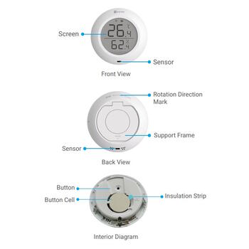 Ezviz CS-T51C датчик температуры и влажности, 1.8
