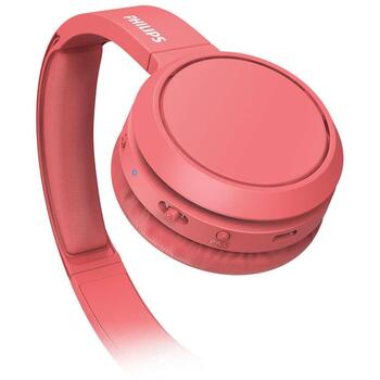 Philips TAH4205RD/00 Bluetooth наушники on-ear, 32mm, 20-20000Гц, 32Ом, 29ч, USB-C, красный (TAH4205RD/00)