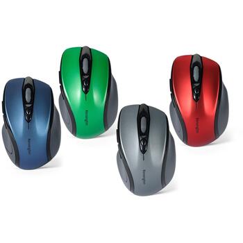Kensington Pro Fit bezvadu pele K72421WW, 1600 DPI, optiskā, RF bezvadu, 3 pogas, ritenītis, AAA akumulators, Nano uztvērējs, zila (K72421WW)