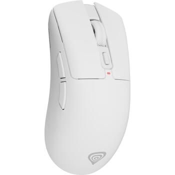 Genesis Zircon 880 NMG-2380, bezvadu optiskā spēļu pele, 12000 DPI, 6 pogas, 2.4 GHz, Bluetooth, USB, balta (NMG-2380)