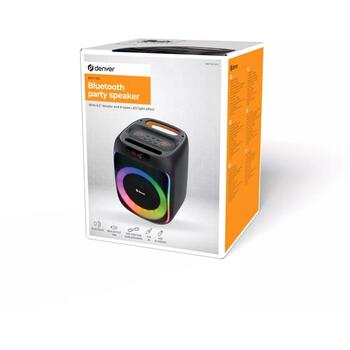 Denver BPS-165 беспроводная колонка 111151200140, 200 W, 3600 mAh, Bluetooth, AUX, USB, MicroSD, IPX4 (111151200140)