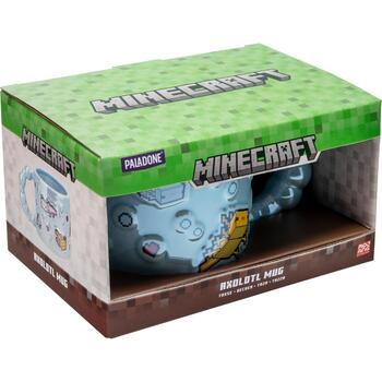 Paladone Minecraft кружка PP16101MCF, 400ml, синяя, не подходит для микроволновки, официально лицензированный продукт (PP16101MCF)