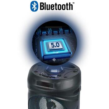 Manta SPK815 караоке-колонка, 15 Вт RMS, Bluetooth 5.0, FM-радио, USB/TF/микрофон/AUX, LED, 3 ч (SPK8150000001)
