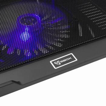 Sbox Dzesēšanas paliktnis CP-19, 15,6 collas, 140x140x15mm, 800-1000 apgr./min, 47,35 CFM, 21 dB, 2 pozīcijas, 1 USB (CP-19)