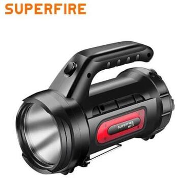 Superfire M9-X светодиодный фонарь 35143, 440lm, 390m, 2x18650 1500mAh, Micro-USB, IP31, 5 режимов (35143)