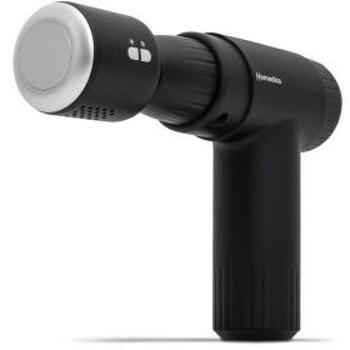 Homedics Masāžas pistole PGM-45HC-BK, 4 siltuma iestatījumi 39-45°C, 4 aukstuma iestatījumi 14-8°C, 6 intensitātes, 4 uzgaļi (PGM-45HC-BK)