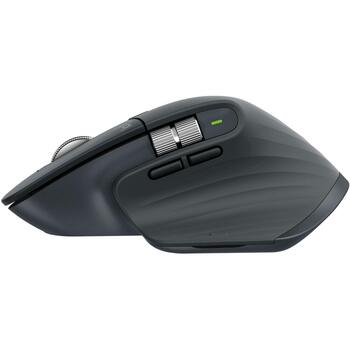 Logitech оптическая мышь MX Master 3S 910-006559, 8000 DPI, 7 кнопок, Bluetooth, перезаряжаемая, эргономичный дизайн (910-006559)