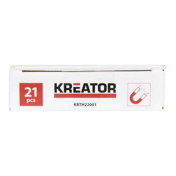 Kreator skrūvgrieža komplekts, KRTH22001, 21, 124 mm, T formas rokturis, muciņa ar uzgali (KRTH22001)