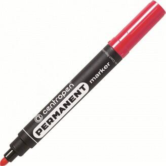 Marķieris, permanentais, apaļš, Ø2.5mm, sarkans 5 8566 0104 CENTROPEN (5 8566 0104)