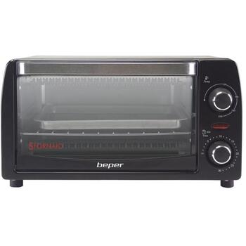 Beper Мини-печь 90.882, 1050 W, 12 л, гриль, регулировка высоты, размораживание, таймер до 30 мин (90.882)