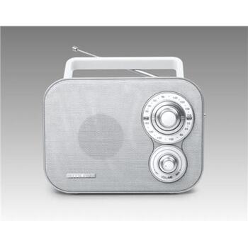 Muse Портативное радио M-051RW, 2-диапазонный FM/MW, 4x1,5В C, 3,5 мм AUX вход, телескопическая антенна, белый (M-051RW)