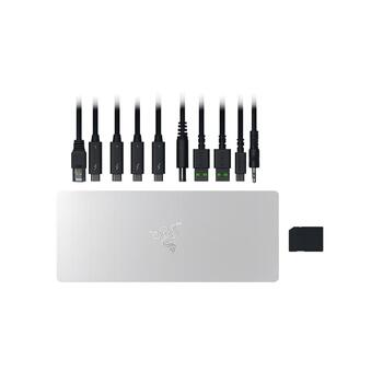 Razer настольная RGB док-станция Chroma RC21-02290200-R3EK, 1x USB-C 3.2 Gen 2, 2x USB-A 3.2 Gen 2, 1x Gigabit Ethernet (RC21-02290200-R3EK)