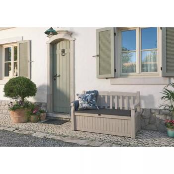 Keter Eden Garden Bench 29190198580, 265L, 140x60x84cm, 14.75kg, скамья с ящиком, прочный, атмосферостойкий (29190198580)