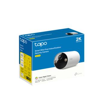 TP-LINK Tapo C410 умная камера безопасности, 2K 3MP, 125°, 15fps, IP65, 180д аккумулятор, 512GB microSD, двусторонняя связь (TAPOC410)