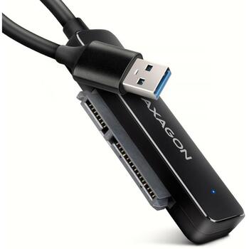 Axagon SSD адаптер ADSA-FP2A, USB-A 5Gbps, SATA 6G, 0.2m силовой кабель, UASP, TRIM, S.M.A.R.T., BOOT, Auto Spindown (ADSA-FP2A)