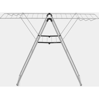 Brabantia HangOn сушилка для белья 403422, 20м, 6 крючков, регулируемая высота, складная, детский замок (403422)
