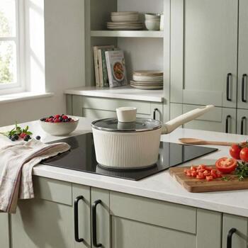 Russell Hobbs Sautēšanas katliņš RH03868C, 20cm, alumīnijs, mīksts rokturis, stikla vāks, indukcijai (RH03868C)