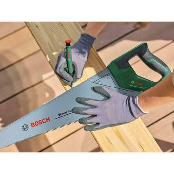 BOSCH 1600A0387U ручная пила, 550 мм, 7 TPI, сталь SK5, эргономичная рукоятка, разметка углов 45° и 90° (1600A0387U)