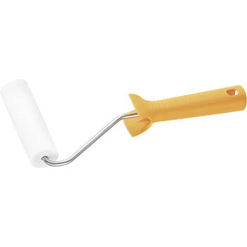 Rullis ar rokturi 11cm Ø35mm, porolons, smalks, balts (86841199)