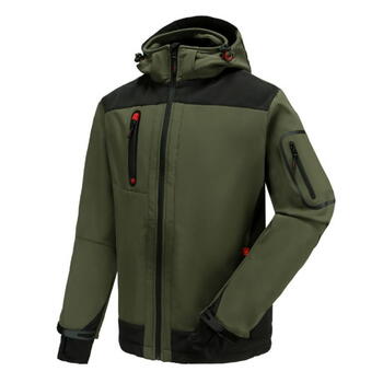 Pesso Softshell jaka Acropolis ACROPOLISOG3XL, 3XL, zaļa, ar kapuci, 310g/m², ūdens/vēja necaurlaidīga, TPU membrāna, atstarojoša (ACROPOLISOG3XL)