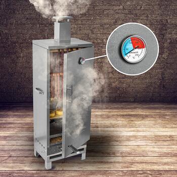Browin 101200 BBQ termometrs, 0-250°C, 5,2cm, analogais, nerūsējošais tērauds, balts ciparnīca (101200)