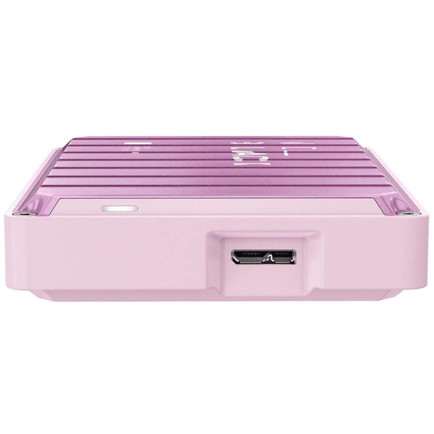 Western Digital Внешний жесткий диск WDBZ7D0040BPK-WESN, 4TB, USB 3.2 Gen 1, USB Type-C, розовый, P10 Game Drive, 130 MB/s (WDBZ7D0040BPK-WESN)