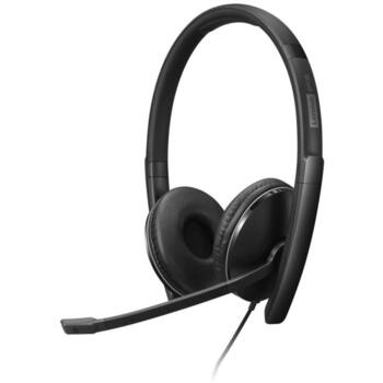 Lenovo наушники 4XD1M45627, USB-C, черные, стерео, шумоподавление, микрофон, ответить/завершить (4XD1M45627)